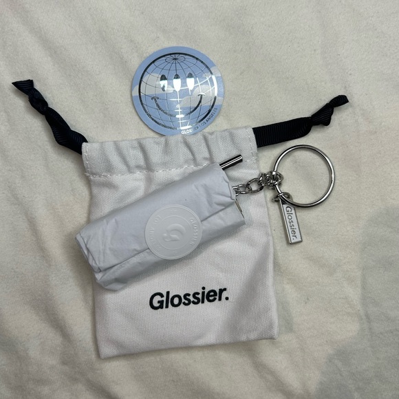 Glossier LA Exclusive Flip Phone Mirror Keychain/Keyring (In Dust Bag) Brand New - Picture 3 of 4